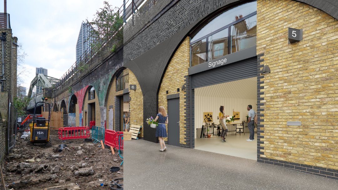 Today's #transformationtuesday is at Southwark Bridge Road - on the left is what it looked like a few months ago, and on the right what it will look like soon with its new businesses occupying the spaces! Read more here: linkedin.com/feed/update/ur… #Project1000