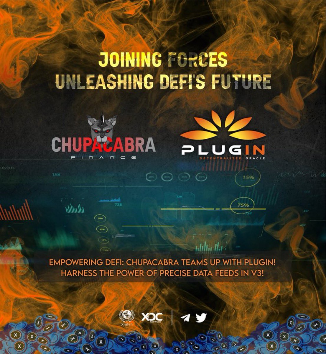 #PrimeNumbers 🤝 #ChupaCabraFinance 🤝 #GoPlugin

#ChupaFi is wasting no time,  partnerships established with a couple powerhouses on the #XDCnetwork. Cannot wait for what else is in store for the community. 

#DeFi #NFT #YieldFarming #Staking #DAO #Utility #100xGem #OnlyUp