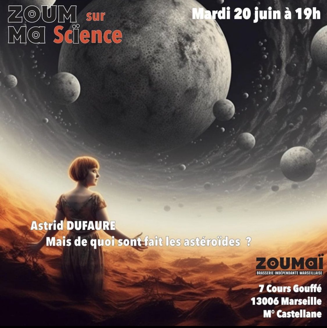 Institut Fresnel (@institutfresnel) on Twitter photo Ce soir 19h00 - Brasserie #ZOUMAI Ⓜ️ Catellane
Rejoignez-nous pour 2 mini-conferences de vulgarisation scientifique autour des planètes et astéroïdes 🔭☄️✨
Un verre 🍺 sera offert par notre labo sur présentation de votre carte d’étudiant @univamu <a href="/Centrale_Med/">Centrale Méditerranée</a> <a href="/PolytechMars/">Polytech Marseille</a> 🪪 Ce soir 19h00 - Brasserie #ZOUMAI Ⓜ️ Catellane
Rejoignez-nous pour 2 mini-conferences de vulgarisation scientifique autour des planètes et astéroïdes 🔭☄️✨
Un verre 🍺 sera offert par notre labo sur présentation de votre carte d’étudiant @univamu <a href="/Centrale_Med/">Centrale Méditerranée</a> <a href="/PolytechMars/">Polytech Marseille</a> 🪪
