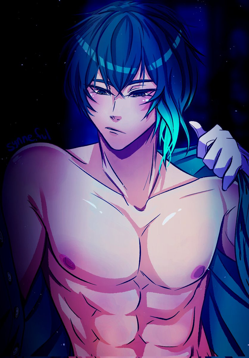 synne_ful's tweet image. I did this lovely body study drawing with my fav (///ω///)♪ I think it went well LOL 
#obeyme #obeymefanart #Barbatos #obeymebarbatos