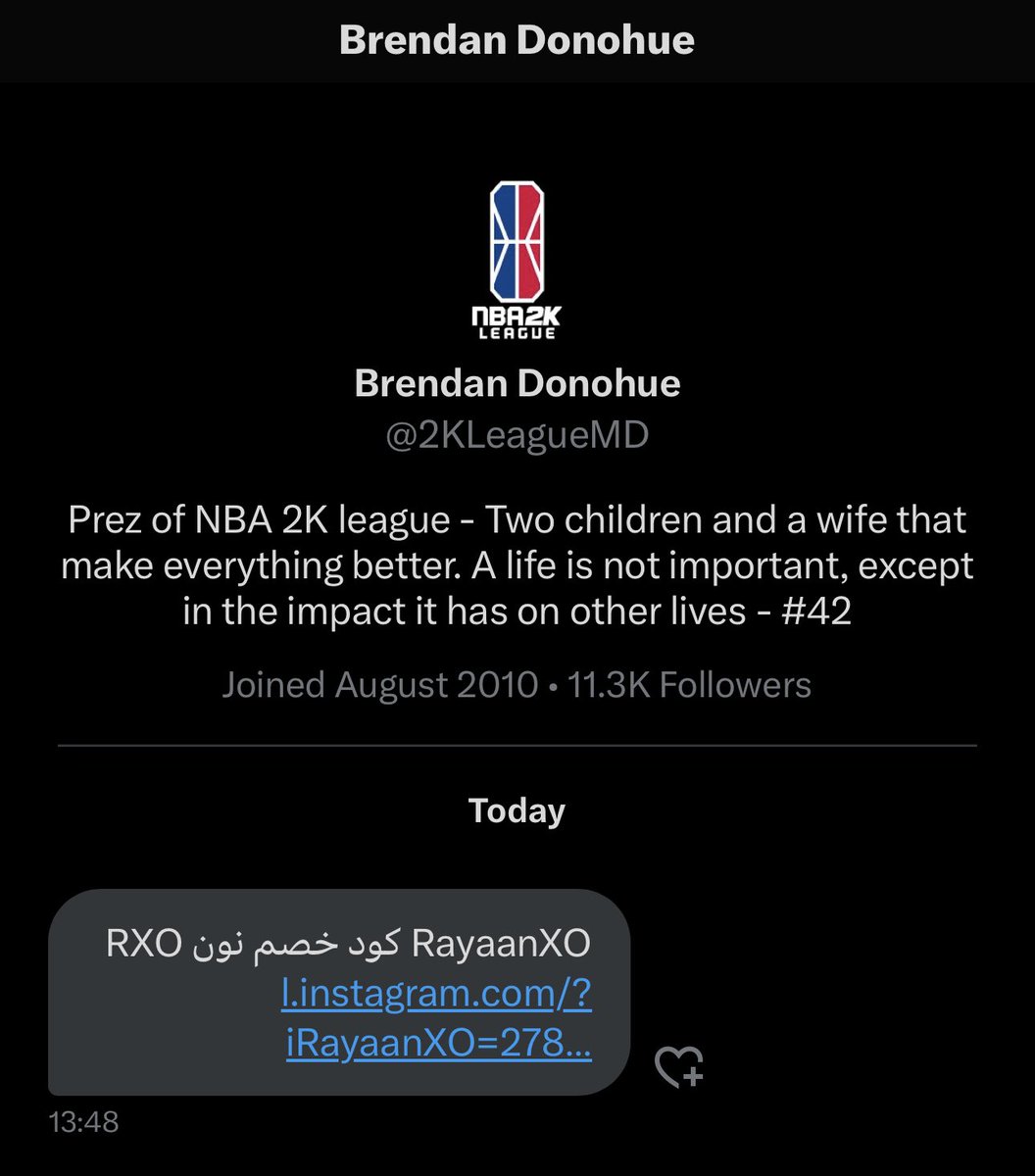 RayaanXO ⛹️ (@irayaanxo) on Twitter photo Was waiting for ages to get a DM answered from an <a href="/NBA2KLeague/">NBA 2K League</a> admin to Allow us to make an Official NBA2K Tournament and an eLeague in our region
“ Middle East “ #SaudiArabia 🇸🇦
We deserve to be noticed and should participate in 2KL
And finally when i got a DM from : 😂 Was waiting for ages to get a DM answered from an <a href="/NBA2KLeague/">NBA 2K League</a> admin to Allow us to make an Official NBA2K Tournament and an eLeague in our region
“ Middle East “ #SaudiArabia 🇸🇦
We deserve to be noticed and should participate in 2KL
And finally when i got a DM from : 😂