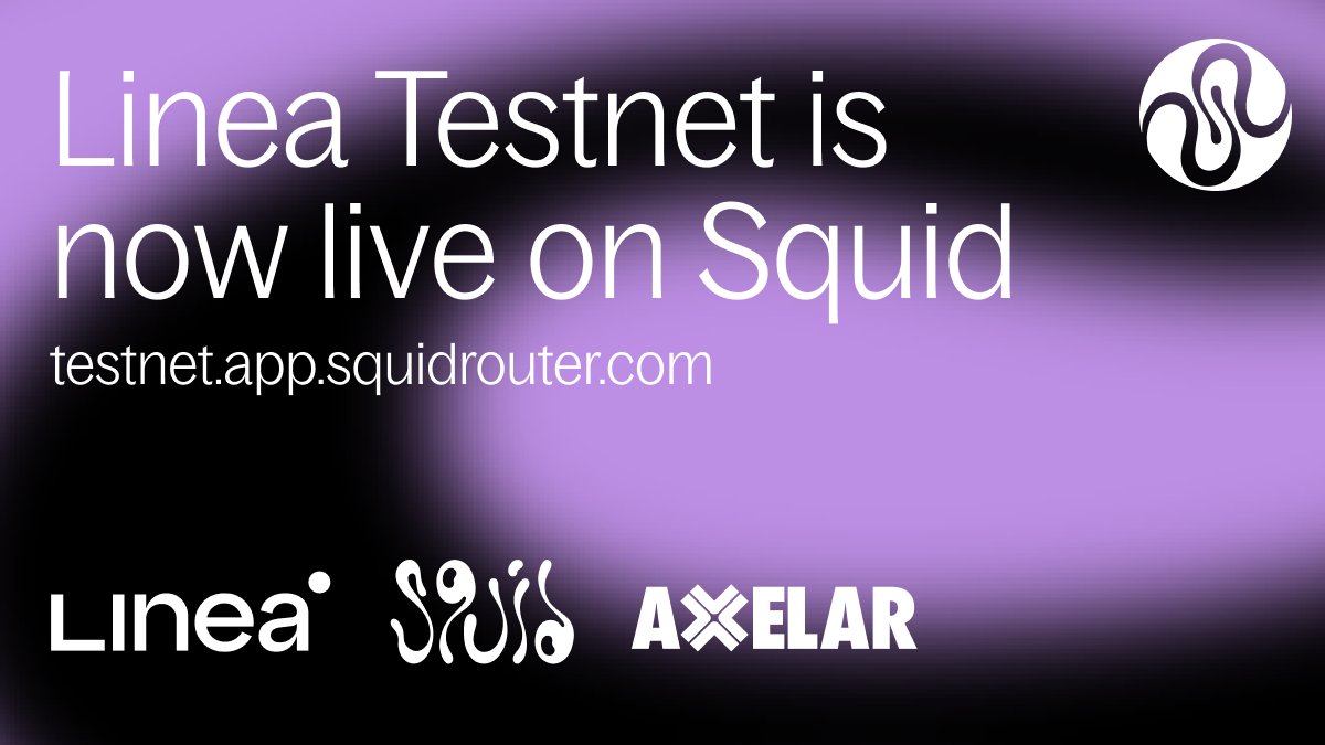 squidrouter's tweet photo. Squid and @LineaBuild have a common goal: to make it easy for developers to build scalable dapps that can be accessed by anyone.

You can now access Linea's Goerli Testnet at https://t.co/jWjpcSrH4e and start building onboarding experiences to Linea using Squid's SDK 🤝 https://t.co/EBOa4wqDPu
