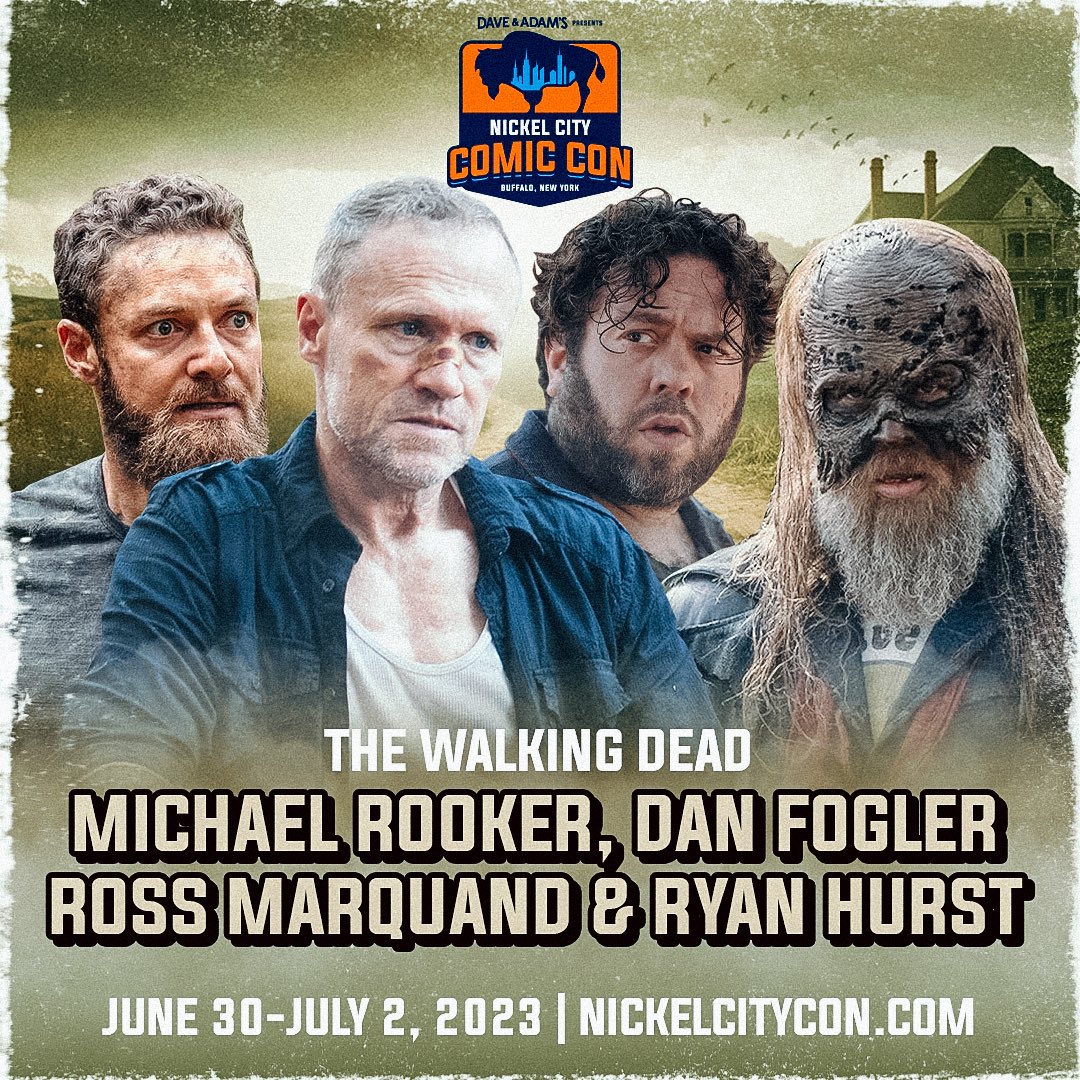 Walking Dead Reunion at Nickel City Comic Con June 30-July 2 ! It all takes place at the Buffalo Convention Centre ! Tickets are on sale NOW at nickelcitycon.com