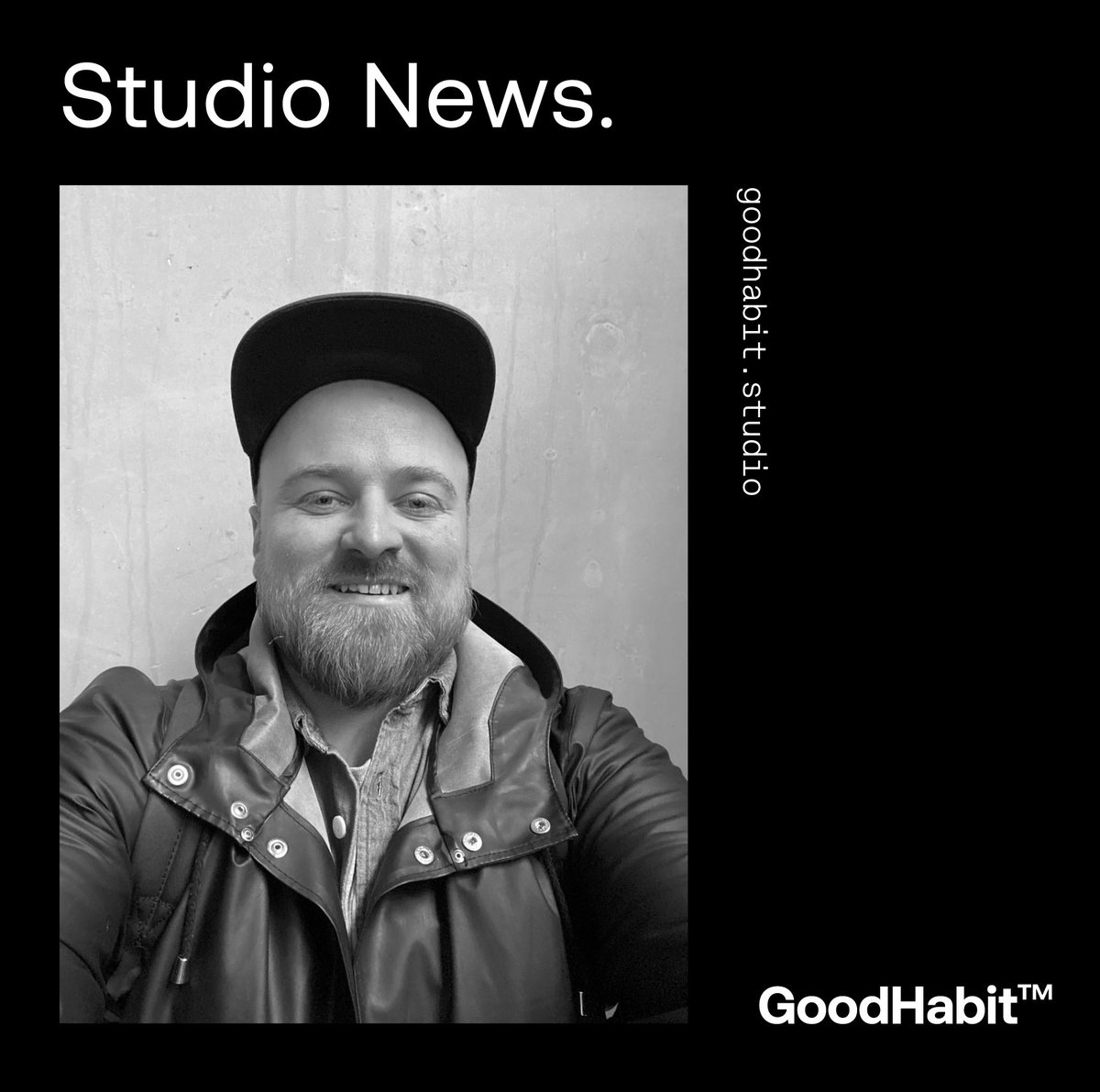 📣
The team is growing.

A massive welcome to the creative boy wonder Pete Coggan, who joined the Good Habit creative team in March this year. Loving having this guy around.

The future is bright.