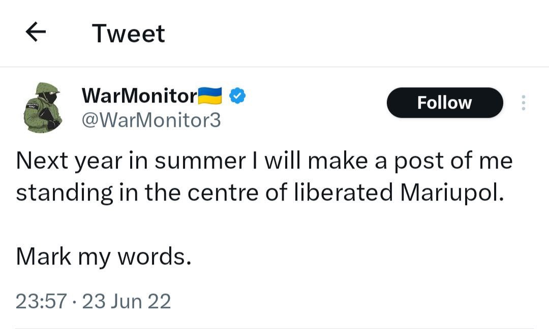 @WarMonitor3 He knows, since he's reporting from Mariupol