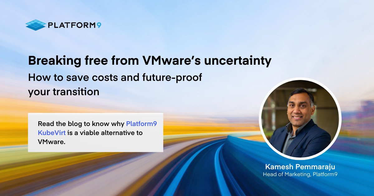 Platform9's #KubeVirt leverages the strength of #Kubernetes and #virtualization, making #VMs and container management a breeze.

Learn more about the #futureready solution in upcoming webinar: bit.ly/45ZNeYv