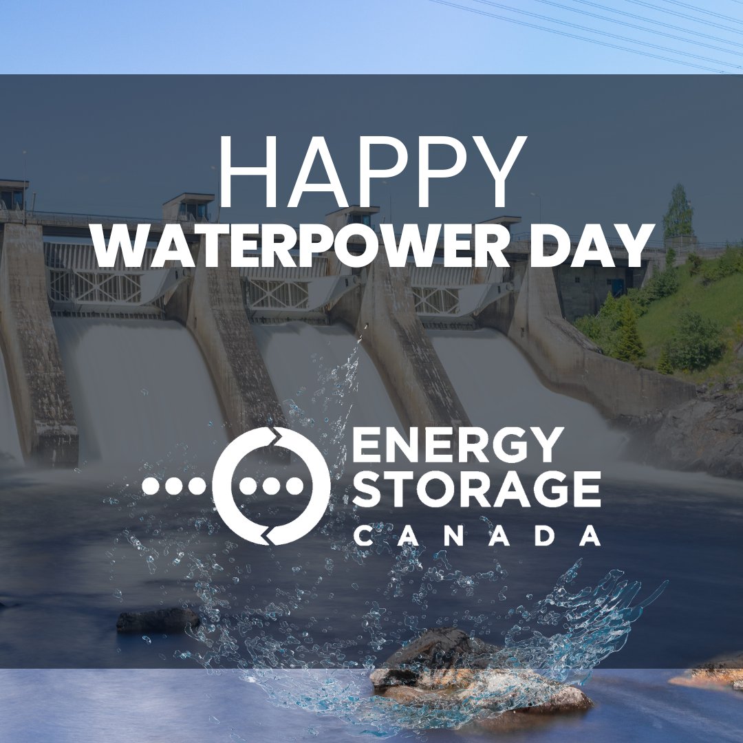EnrgyStorageCAN's tweet image. Happy #WaterpowerDay! 

Waterpower can be a huge source of #EnergyStorage - through #PumpedHydro! And other energy storage technologies can complement #Waterpower (like all renewable assets!) by storing excess power to be used later.

#TomorrowsPowerToday #CleanTech #Renewables