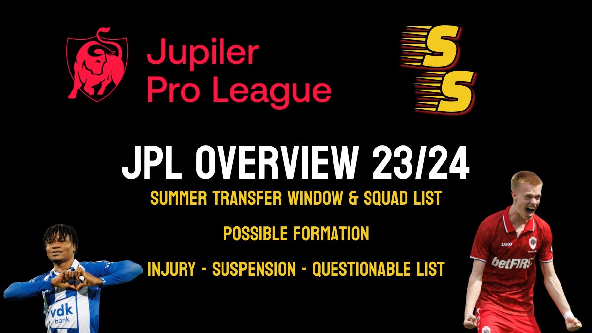 SuperSub - Jupiler Pro League Fan Page on X: 📢 Jupiler Pro