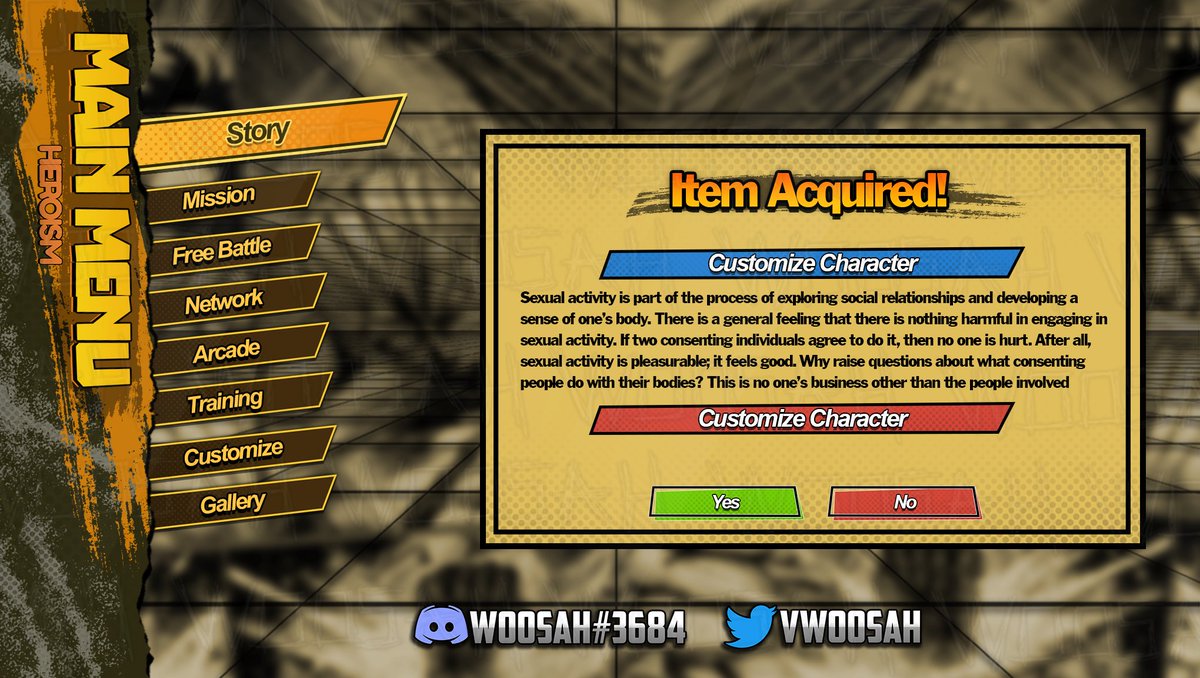Main Menu / Popup Screen  

Commissions : Open 
Discord: woos_h 
Only Discord ID: 528790954694410241  

#Lookism #AshuraAwakened #Roblox #RobloxDev #OB #RobloxStudio #Baki #Anime #Development #RobloxUI #GUI #TokyoRevengers #TR #Medieval #Art