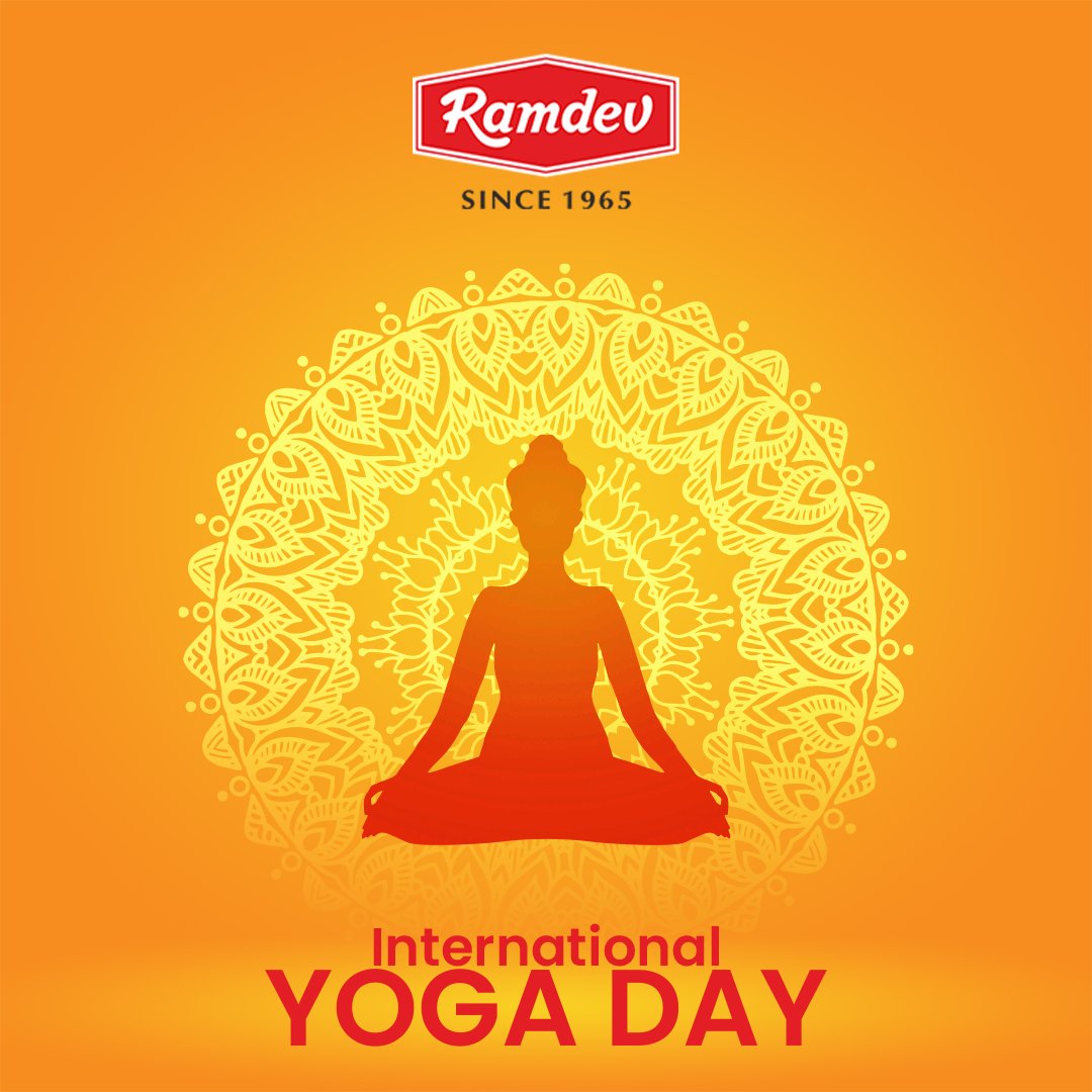 Ramdev_Food's tweet image. योग (Yoga) - Creating the music of life by aligning the rhythm of the body, melody of the mind, and harmony of the soul.
Let health be a unified concern as is the world! Happy International Yoga Day.

#RamdevMasala #RamdevSpices #Ramdev #yoga #InternationalYogaDay2023  #health