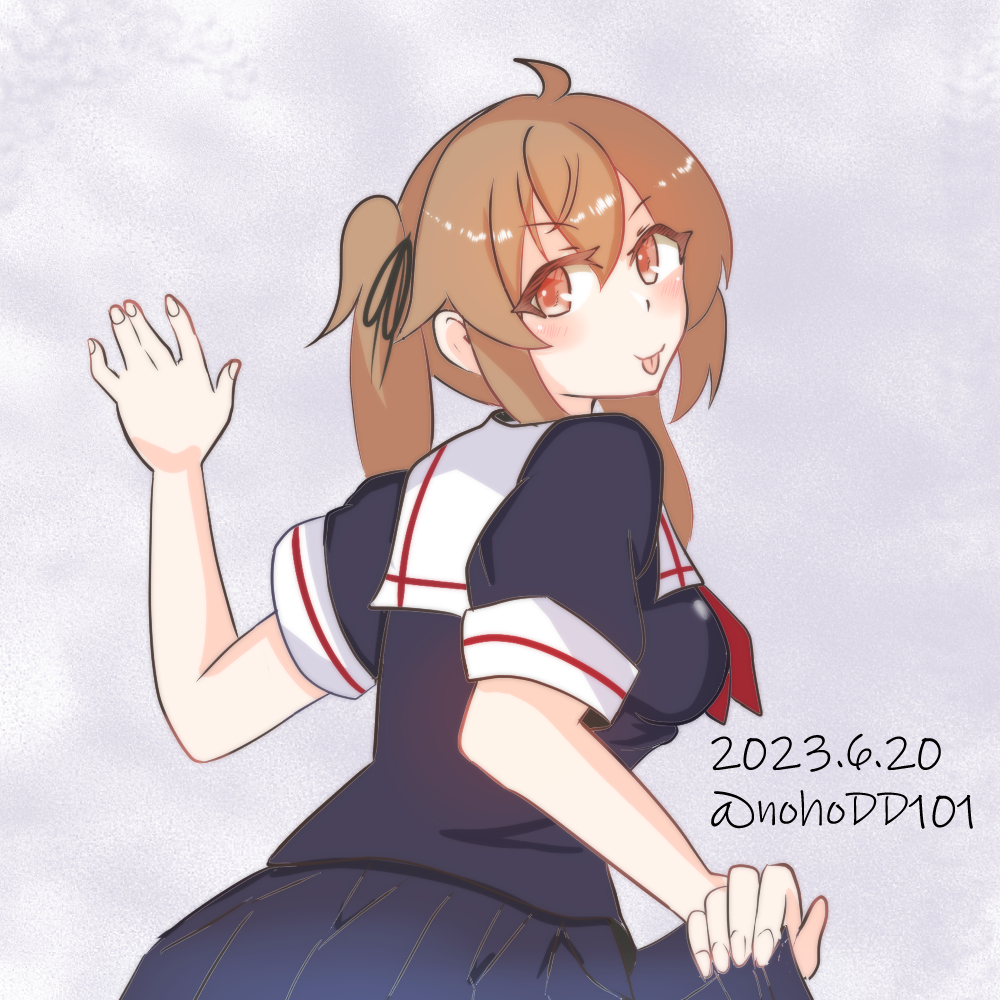 #艦これ版深夜の真剣お絵描き60分一本勝負 
#艦これ版真剣お絵描き60分一本勝負_20230620 
#村雨