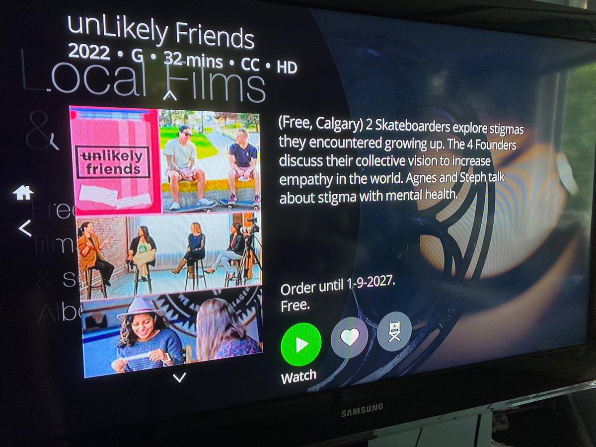 CampfireKinship's tweet photo. Now streaming on @TELUS Optik TV is our Unlikely Friends docuseries. Congratulations to my team Gillian Williamson @studiolumencalgary, Anshu Stephen @fillyourjar, Shannon Hutchison @beyondourimage! Thank you to @calgaryartsdev for funding this project. https://t.co/gxbpEtv3cS