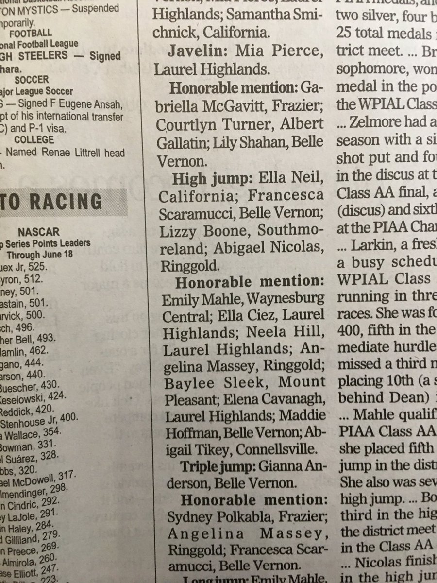 Proud to have been named All-County in the High Jump for the second year in a row! #highjump #sophomoreszn #trackandfield