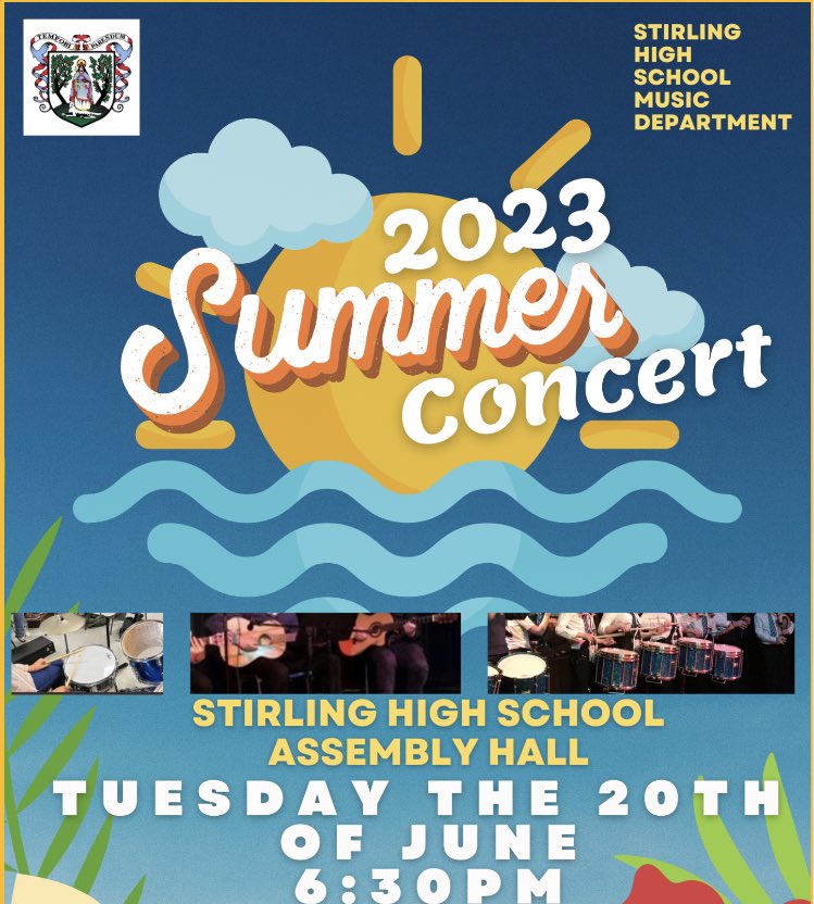 2 hours to go until our Summer concert 2023.  We will not be collecting or issuing tickets at the door so simply take a seat from 6:10pm for a 6:30pm start in the assembly hall. #WeAreSHS