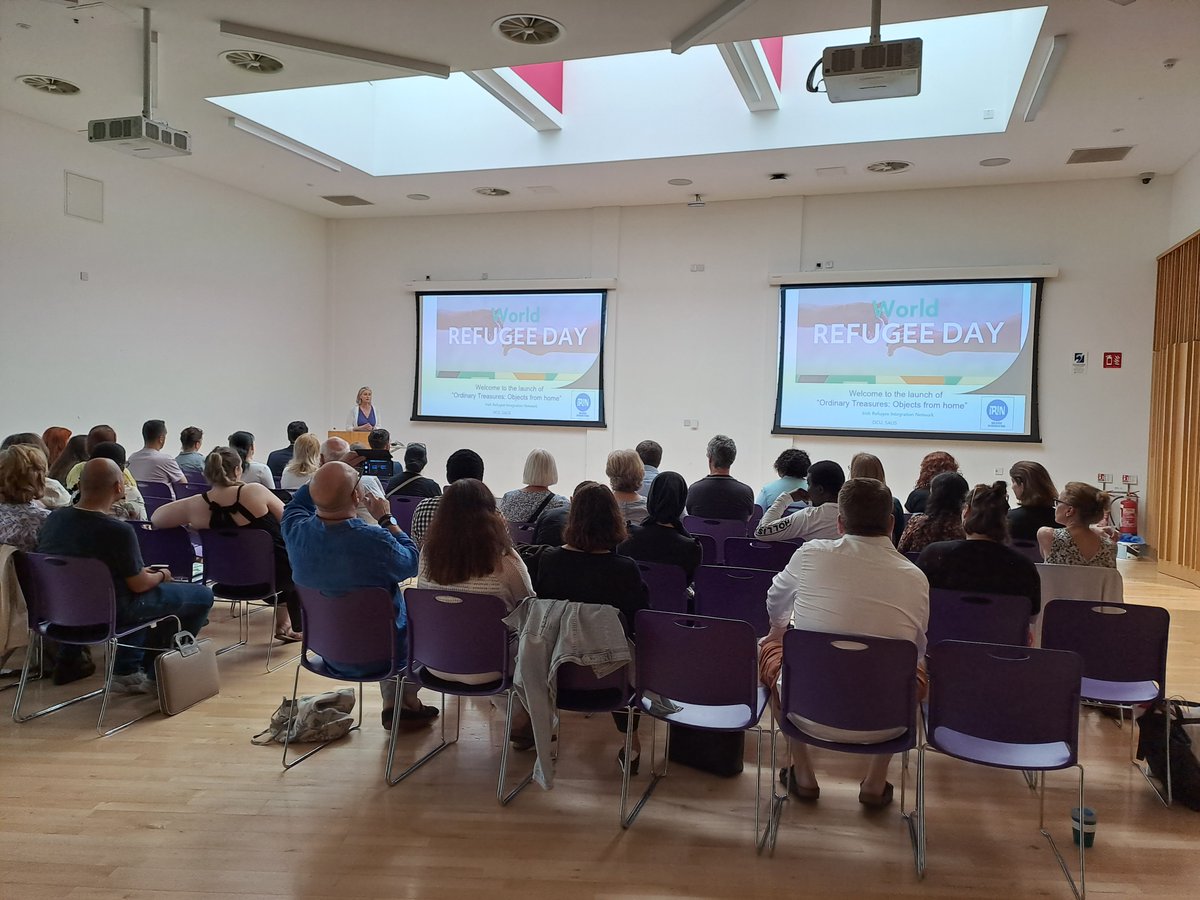 Our @DCU Community Connector attended the launch of ‘Ordinary Treasures: Objects From Home’ produced by @DCUSalis & IRIN

The film asks 6 refugees “If you had to leave your home for your own safety, what would you bring with you?' & explores what brought when fleeing their home