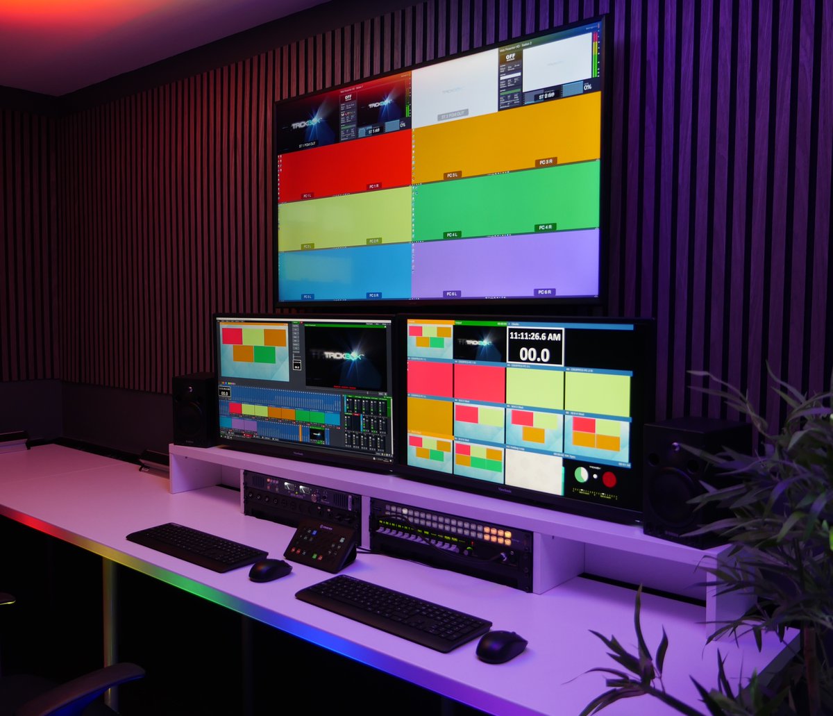 TrickboxTV's tweet photo. Fun day in our remote production facility, providing services for a live virtual panel discussion 🌟 https://t.co/9BS6Kv4NIM