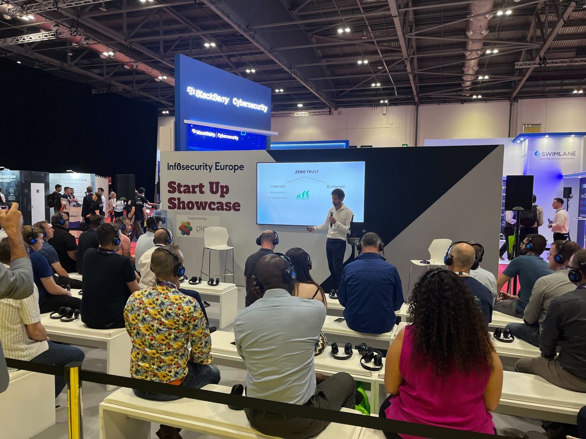 🎉Congrats <a href="/PieterWigleven/">Pieter Wigleven</a> on an awesome presentation today at #InfosecurityEurope to an absolutely captivated audience! 🔥 Stop by Stand U52 to discuss #microsegmentation #ZTNA #CyberSecurity