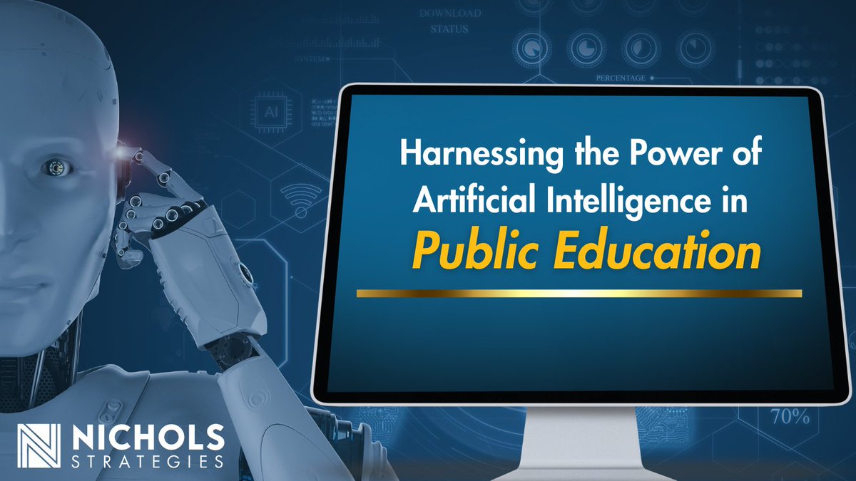 Artificial Intelligence is transforming nearly every sector-including education! 
As a school leader, it's paramount to understand how AI can be used to enhance the way education is delivered in schools!
Learn more about maximizing AI: bit.ly/3CBHOFx
#suptchat #k12prchat