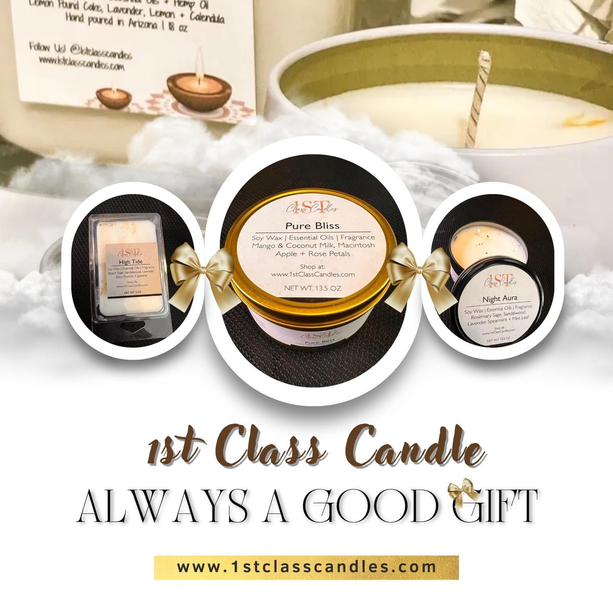 1st Class Candles: The Perfect Gift for Any Occasion. Whether you're looking for a birthday gift, a holiday gift, or a housewarming gift. 1st Class Candles are the perfect way to add a touch of luxury to your home. Shop now at 1stclasscandles.com #1stClassCandles #HandPoured