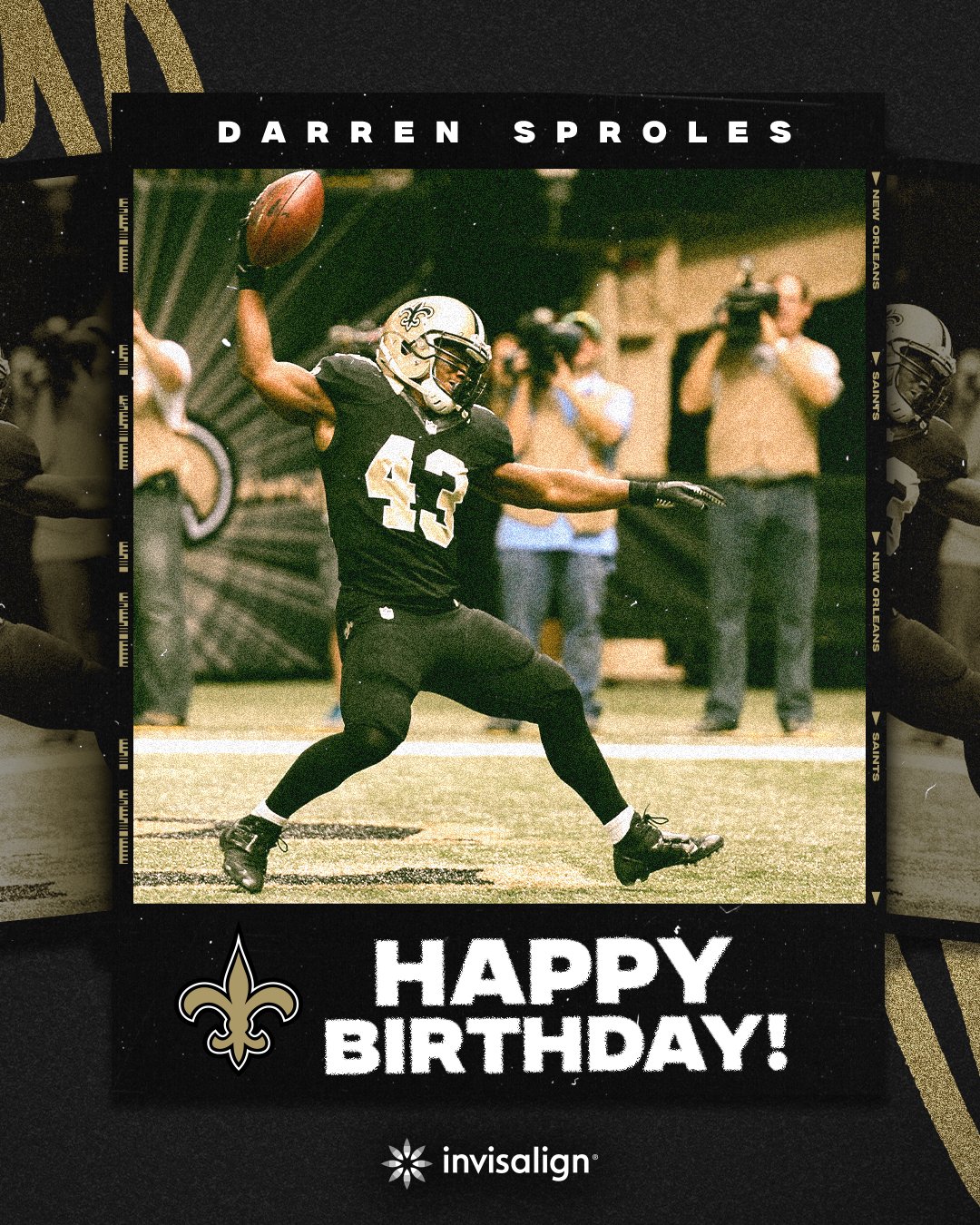 Happy birthday to Saints Legend, Darren Sproles   | 