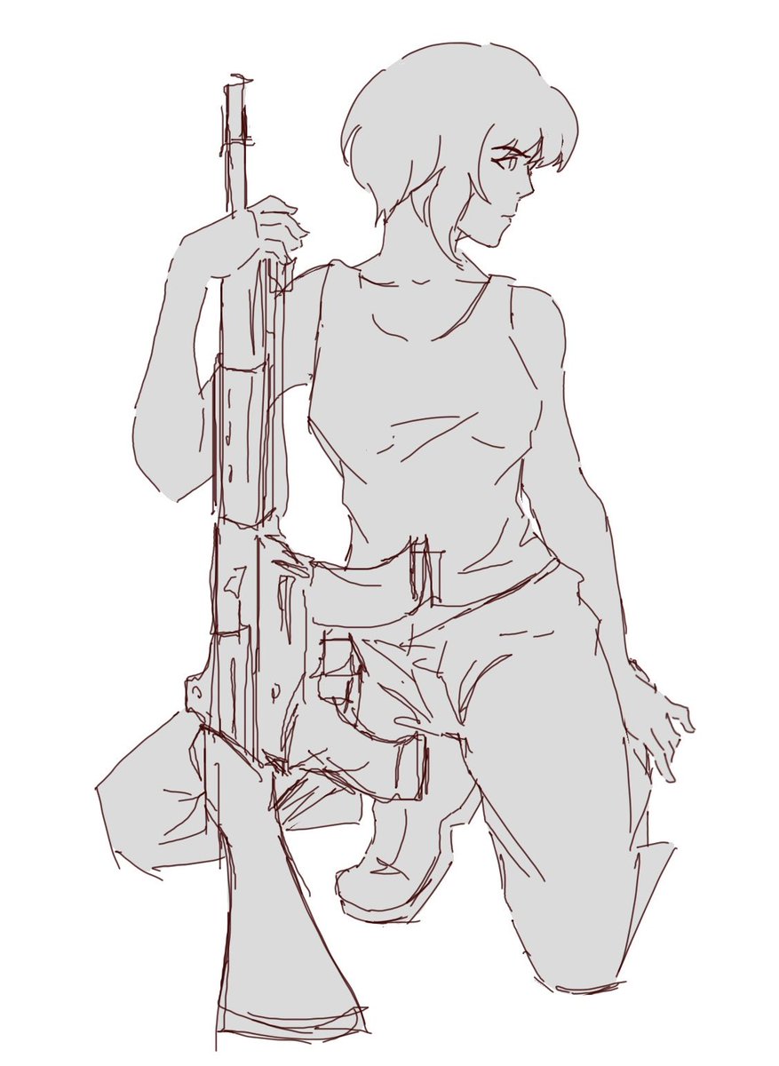 Post study sketch
I like how this one came out

#rkgk #ghostintheshell
