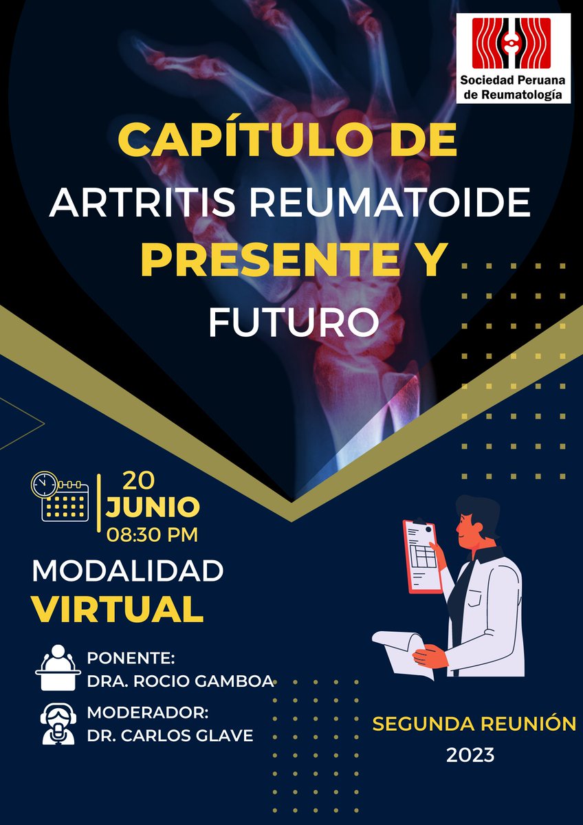 Carlos Leiva MD (@carlosleivamd) on Twitter photo Segunda reunión del Capítulo de Artritis Reumatoide (AR) de la SPR <a href="/soc_peru/">Sociedad Peruana de Reumatología</a> <a href="/DrGlaveTestino/">Dr. Carlos Glave/</a>
web.socreuma.org.pe Segunda reunión del Capítulo de Artritis Reumatoide (AR) de la SPR <a href="/soc_peru/">Sociedad Peruana de Reumatología</a> <a href="/DrGlaveTestino/">Dr. Carlos Glave/</a>
web.socreuma.org.pe