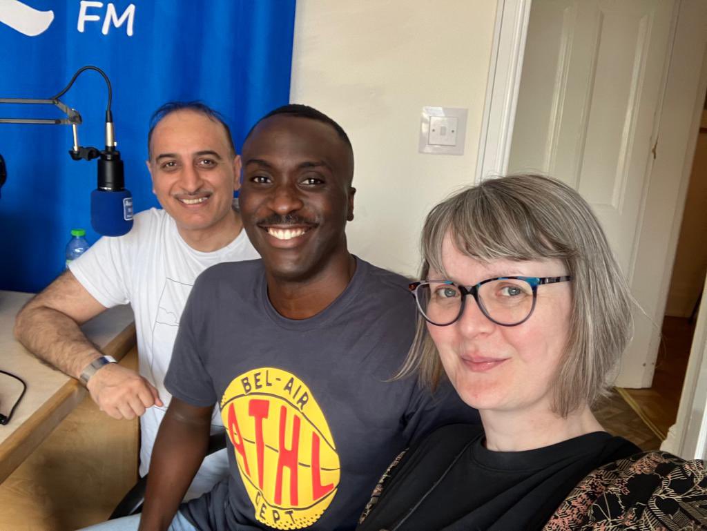 Thanks for having us @AwaazFMradio - Cultural Connector Chris and Louise had a great time in the studio!  

#WNSoton