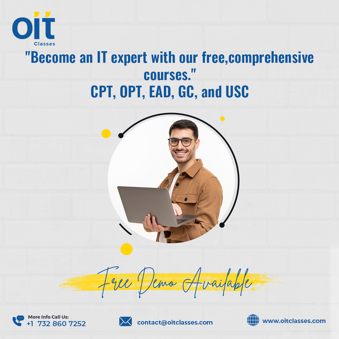 Become an IT expert with our Free comprehensive courses
oitclasses.com
#oitclasses #oitcourse #python #java #cybersecurity #AWS #Salesforce #onlinetraining #softwaretraining #ITTraining #software #Training