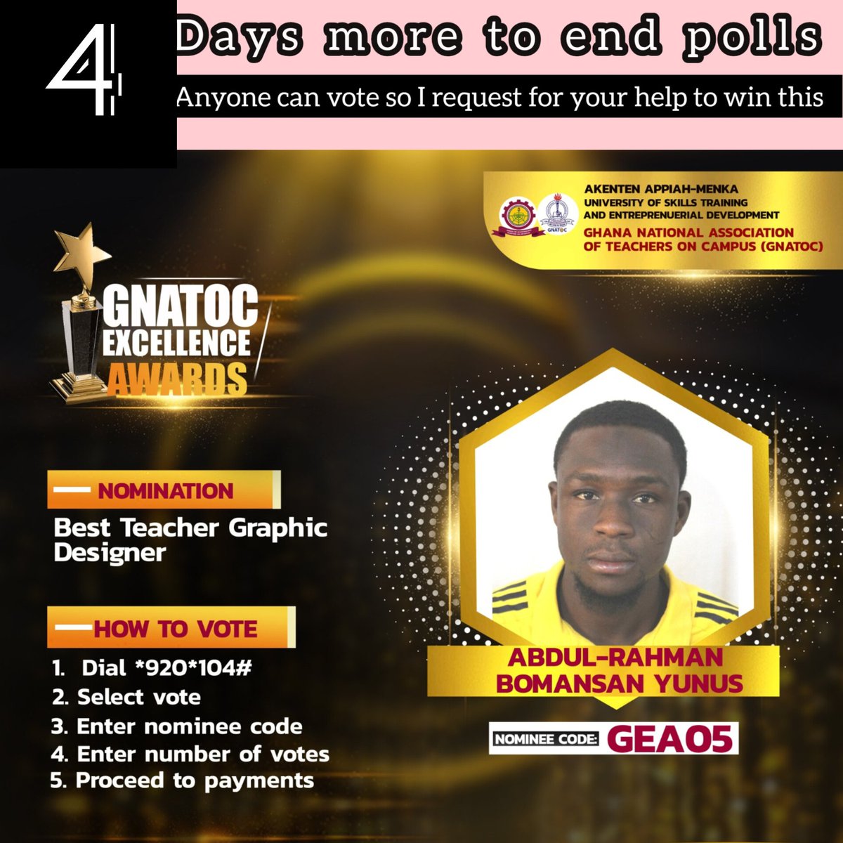 heartiness451's tweet photo. Limited days left, pls support with your vote https://t.co/uAEfqS0tIw