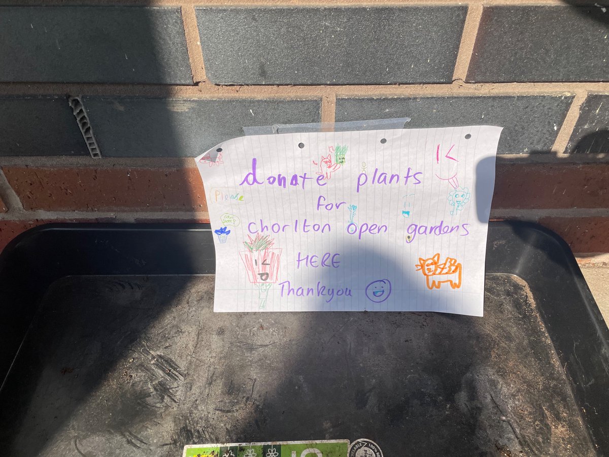 AllotmentDen's tweet photo. Please leave any plant donations for Open Gardens in this tray by the school office door. The deadline is Friday. Many thanks - money raised goes to outdoor education and equipment @BrookburnP @BrookburnPTA https://t.co/NLSKJ8IE13