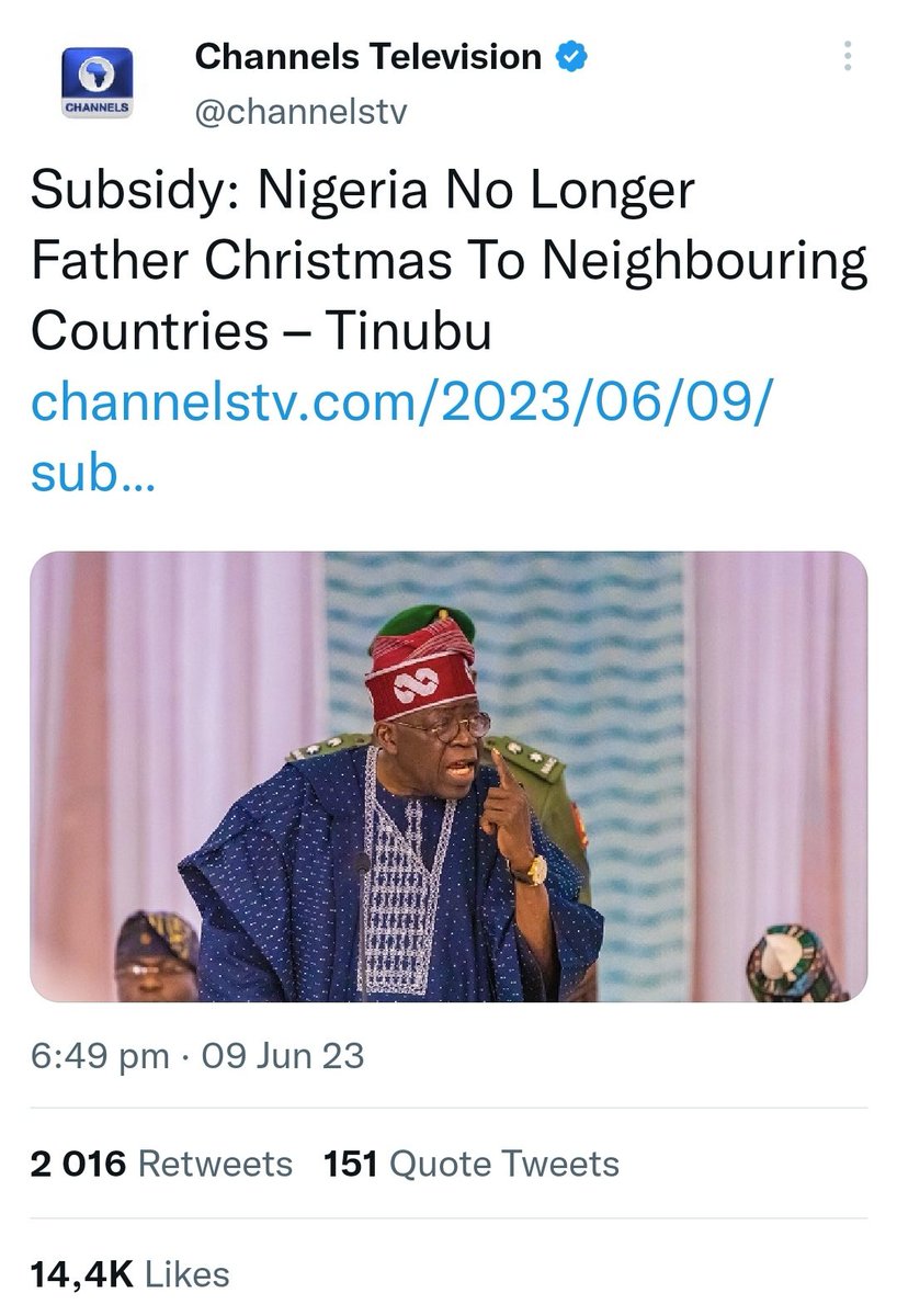 loKalTarain's tweet photo. Also, the idea that xenophobia is a uniquely South African phenomenon is accelerated by how certain issues are reported. For instance, the president of Nigeria made this statement and no one batted an eye. If Cyril said this EXACT thing, it would've been reported by BBC &amp; CNN https://t.co/1pEF12OGJM