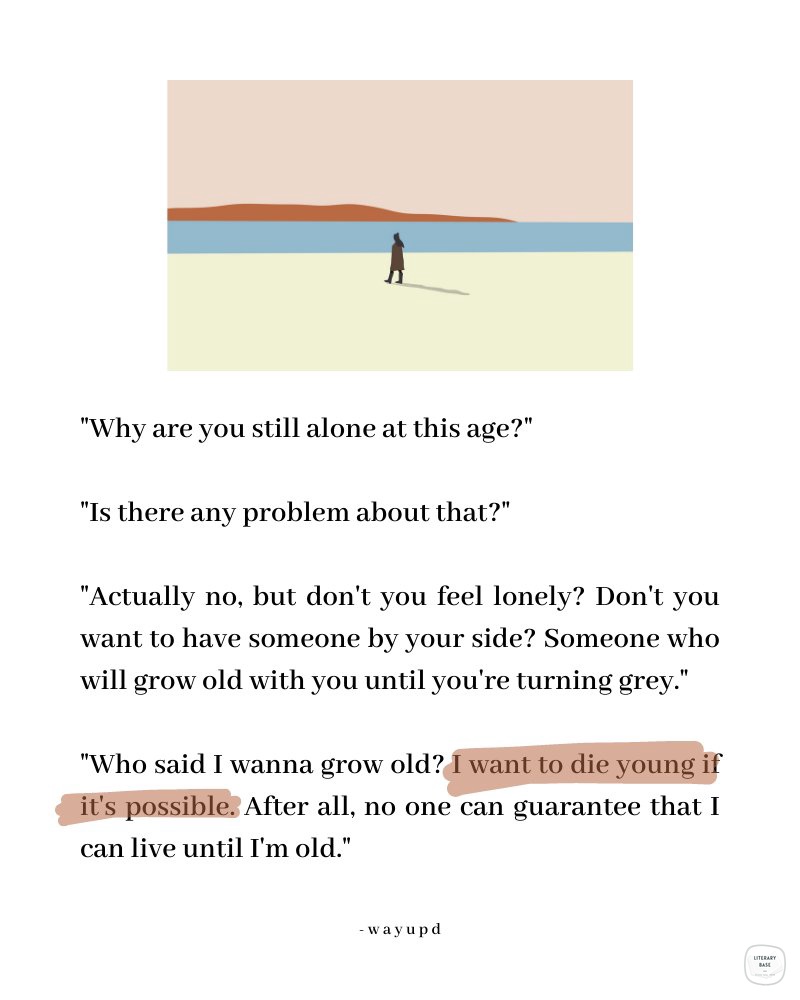 Literary Base on Twitter "Karya, Who said I wanna grow old? I want to