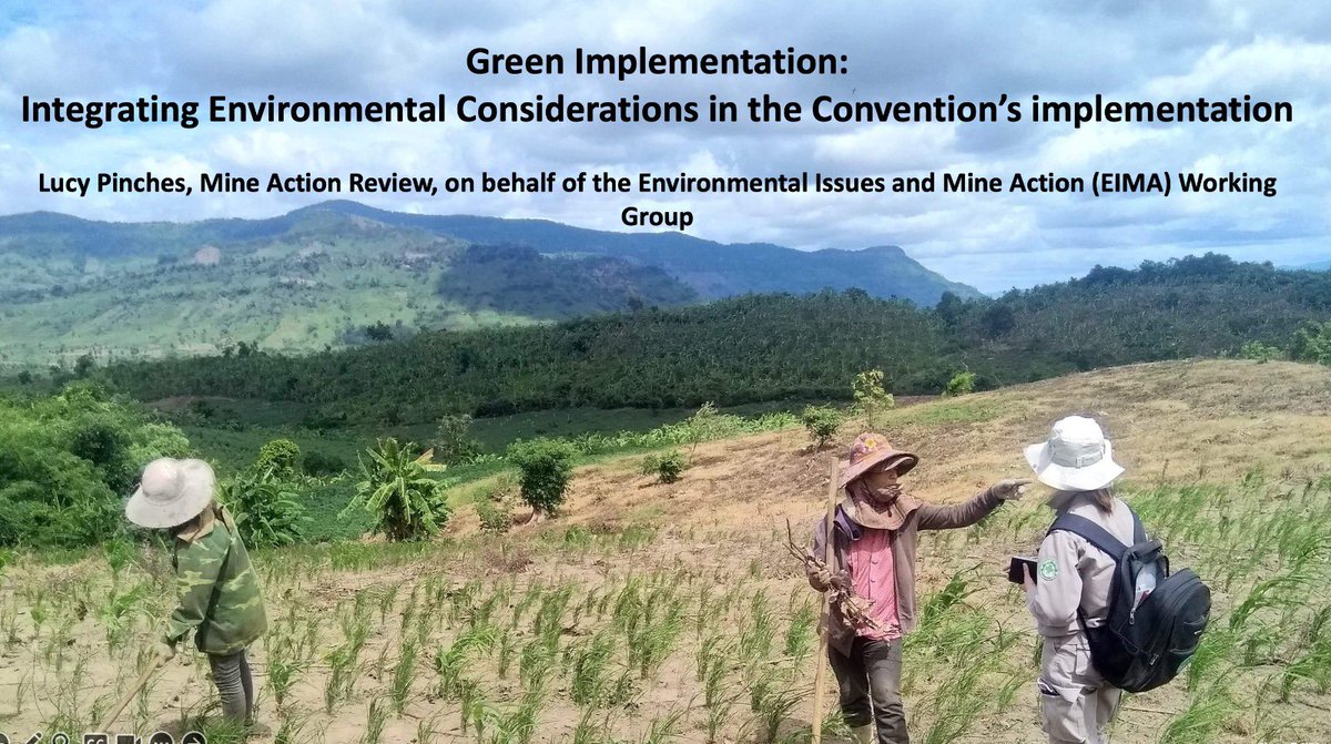 🕐13:30
🌳Green Implementation: Integrating Environmental Considerations 
@MineBanTreaty #MineBanIM

💚🌏NPA is a member and co-chair of the Environmental Issues in Mine Action WG

Tune in👇
🔗 wmo-int.zoom.us/j/86894966065?…
Meeting ID: 868 9496 6065
Passcode: 357152