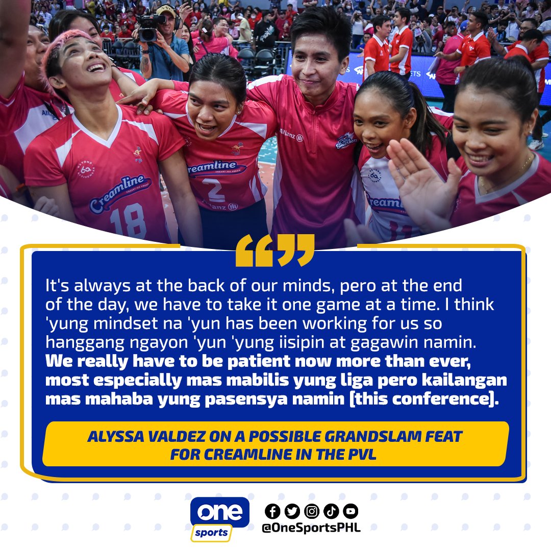 Will 2023 finally be Creamline’s year for the PVL grandslam? 💖

#PVL2023 #TheHeartofVolleyball