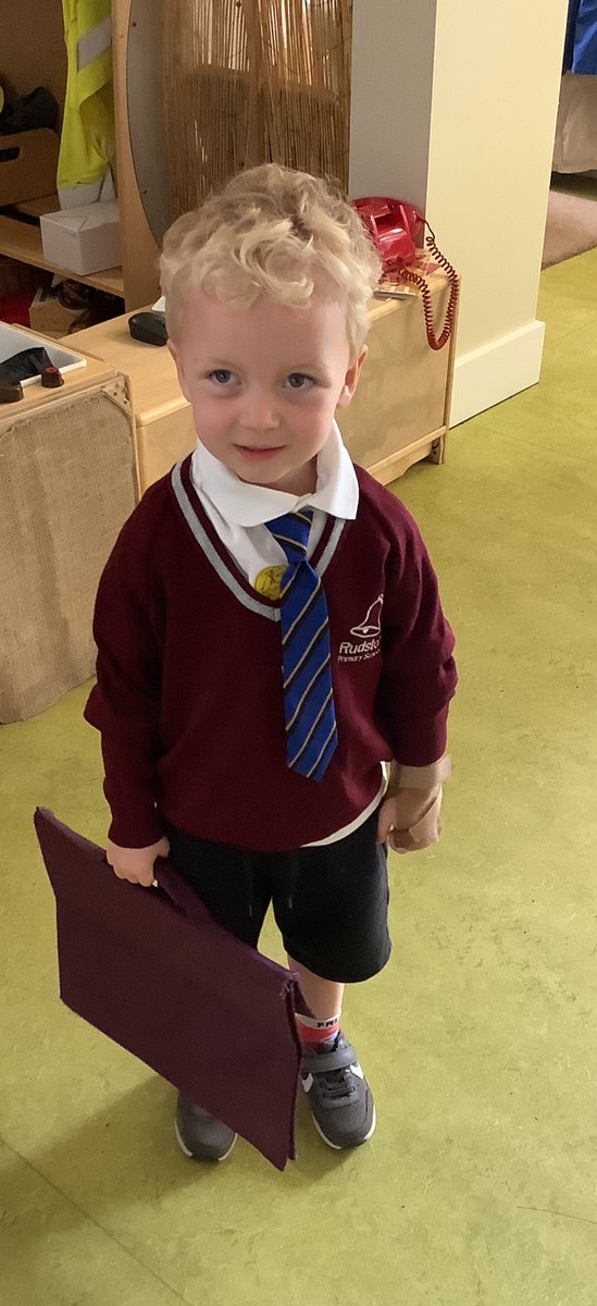 brightstarsrud's tweet image. Our Bright Stars children enjoyed dressing up in school uniforms! #readyforschool #schooltransition