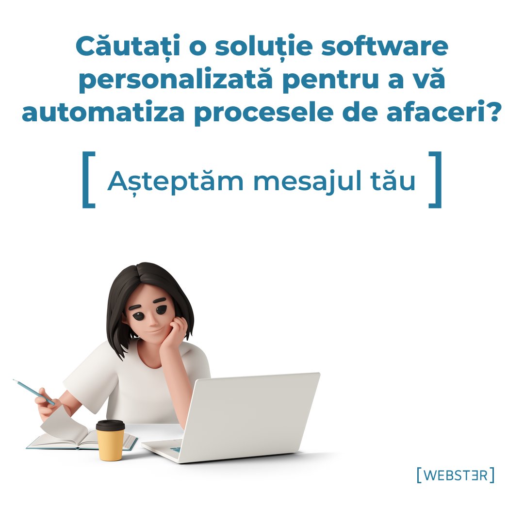 websterit_ro's tweet photo. ❓ Căutați o soluție software personalizată pentru a vă automatiza procesele de afaceri?
Suntem aici să vă ajutăm să vă îmbunătățiți eficiența și să economisiți timp prețios.

💡 Contactează-ne aici: https://t.co/rvDK5SQ3h9

#websterit #site #seo #marketing #software #design https://t.co/LC4DVyUEin