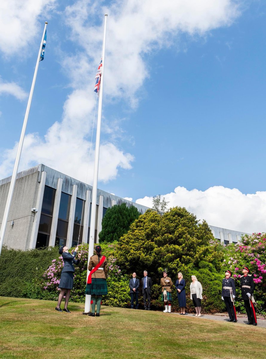 On Monday, Cadet Warrant Officer Weideman joined the Lord Lieutenant for Aberdeenshire, Aberdeenshire Council officials and veterans at Aberdeenshire Council Headquarters for the raising of the Armed Forces Day flag.  <a href="/ComdtAC/">Commandant RAF Air Cadets</a> <a href="/aircadets/">RAF Air Cadets</a> <a href="/NscotWingRAFAC/">North Scotland Wing RAFAC</a> <a href="/SNIRAFAC/">Scotland & NI RAF Air Cadets</a> <a href="/Aberdeenshire/">Aberdeenshire Council</a>