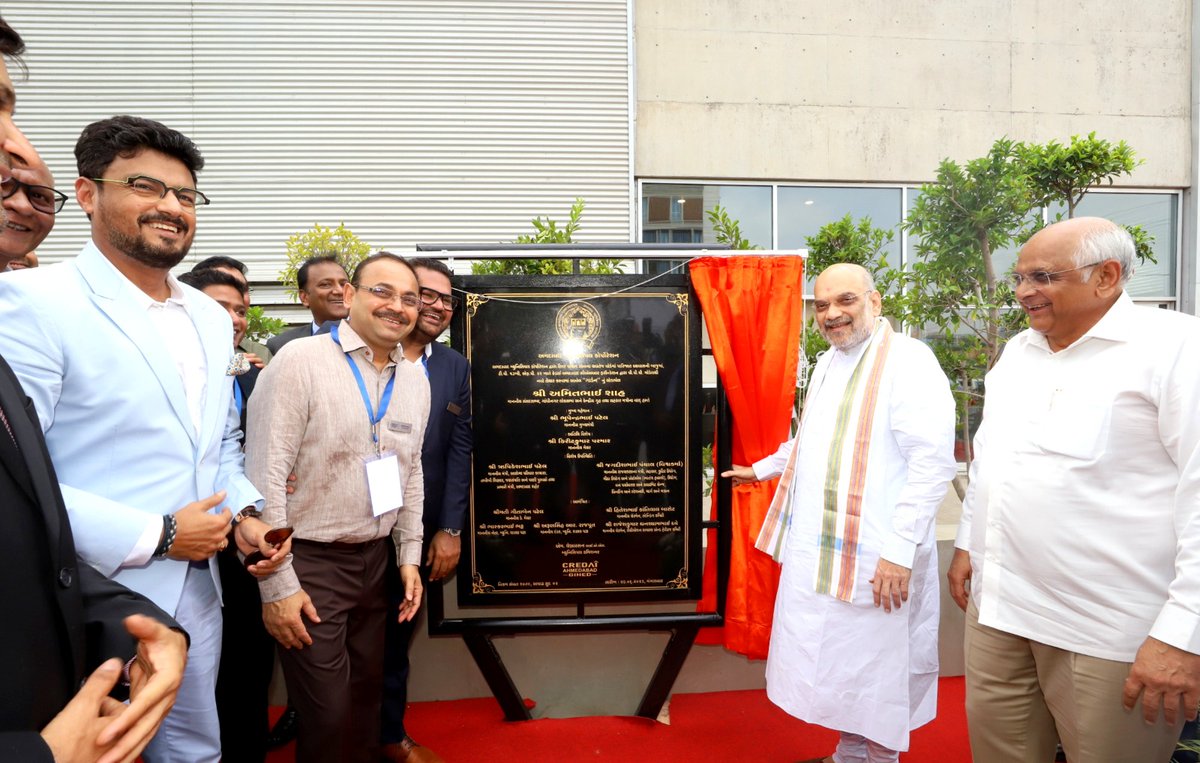 It is a day of great pride and honor for CREDAI &amp; CREDAI Ahmedabad as Hon’ble Union Home Minister Shri Amitbhai Shah Ji inaugurated the CREDAI Garden People's Park.