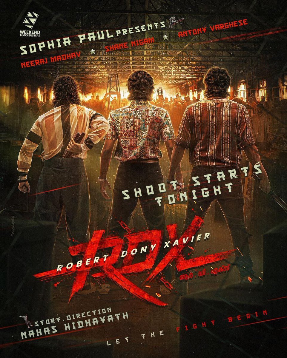 Get ready for the surprise announcements from #RDX team.

Ek...Do...

#ShaneNigam #NeerajMadhav #AntonyVarghese