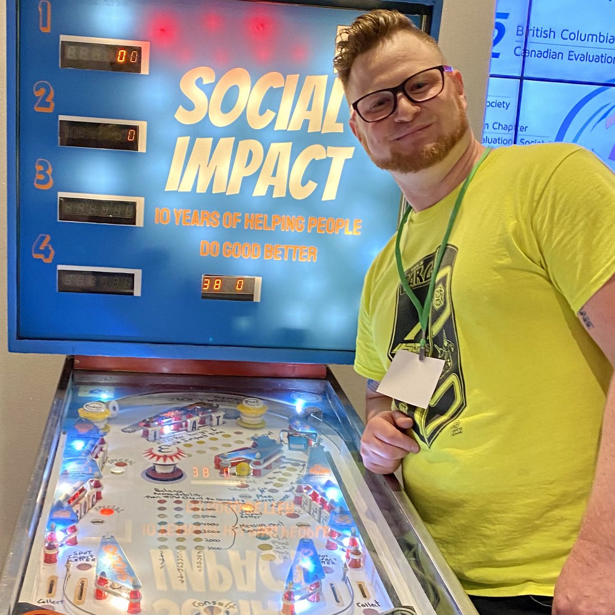 If you are at #EVALC2023 and aren’t too busy setting the high score on the <a href="/PaulBakker_SIS/">Paul Bakker</a> social impact pinball machine, you can hear me present twice Tuesday 6/20.
