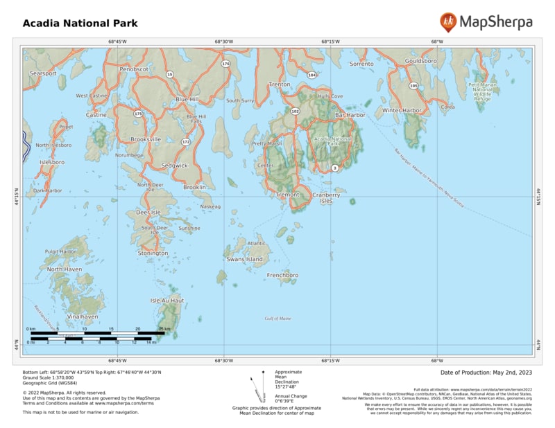 MapsofWorld on Twitter quot AcadiaNationalPark - FzEBOMXX0AU9tDH