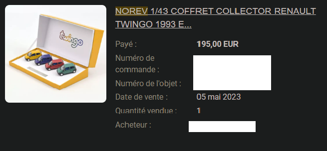 0xjohntitor's tweet photo. @RatsLand  niveau collectible on ne se limite pas aux funkopop regardez par vous meme twingo limited edition acheté le 5, vendu le 5 sur ebay en x2 ... avant même de recevoir :)

N'hésitez pas a rejoindre notre serveur de restock
Non je rigole c'est toujours gratuit et quali 😘 https://t.co/PwQbyY4fwn