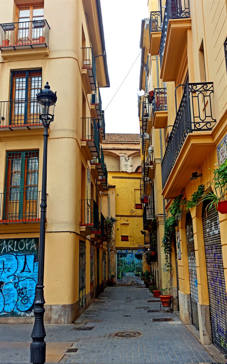 Old town street. Valencia. Spain.