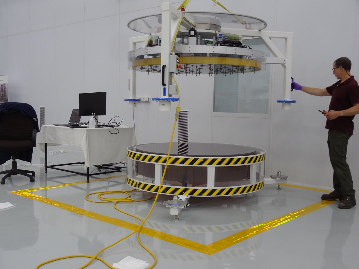 India_TMT's tweet photo. The 2D profilometer has 61 probes. These probes take 6 sets of readings to check if the mirrors have been warped and polished correctly. That's a total of 366 measurements! This process will be done for all the mirrors manufactured at #ITOFF. https://t.co/VvOncTEqe7