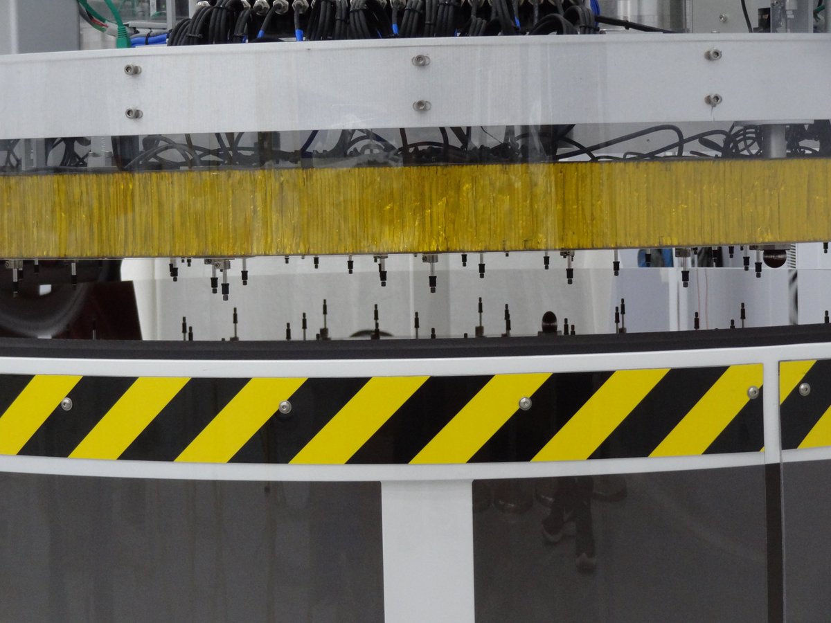 The 2D profilometer has 61 probes. These probes take 6 sets of readings to check if the mirrors have been warped and polished correctly. That's a total of 366 measurements! This process will be done for all the mirrors manufactured at #ITOFF.