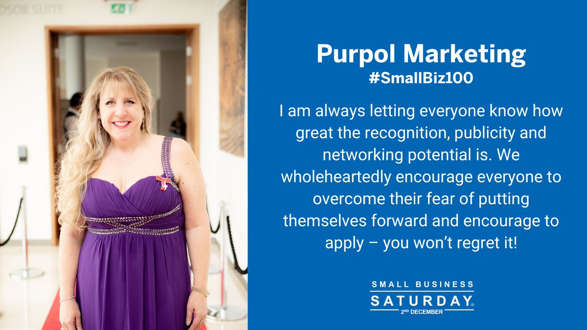 Don't miss out on a fantastic opportunity to shout about your #SmallBusiness!

Small Business Saturday is once again highlighting 100 small businesses, one a day for 100 days leading up to @SmallBizSatUK on 2nd December!

☑️ Find out more &amp; apply: smallbusinesssaturdayuk.com/small-biz-100