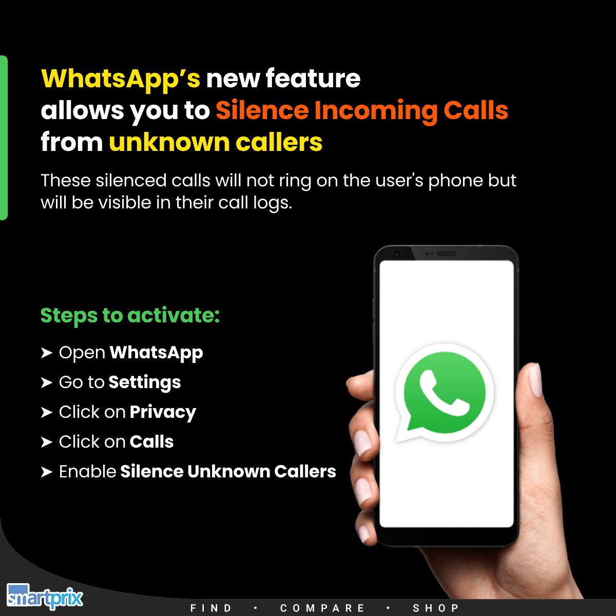No more spam calls on Whatsapp!

#WhatsApp #SpamCalls #NewFeature