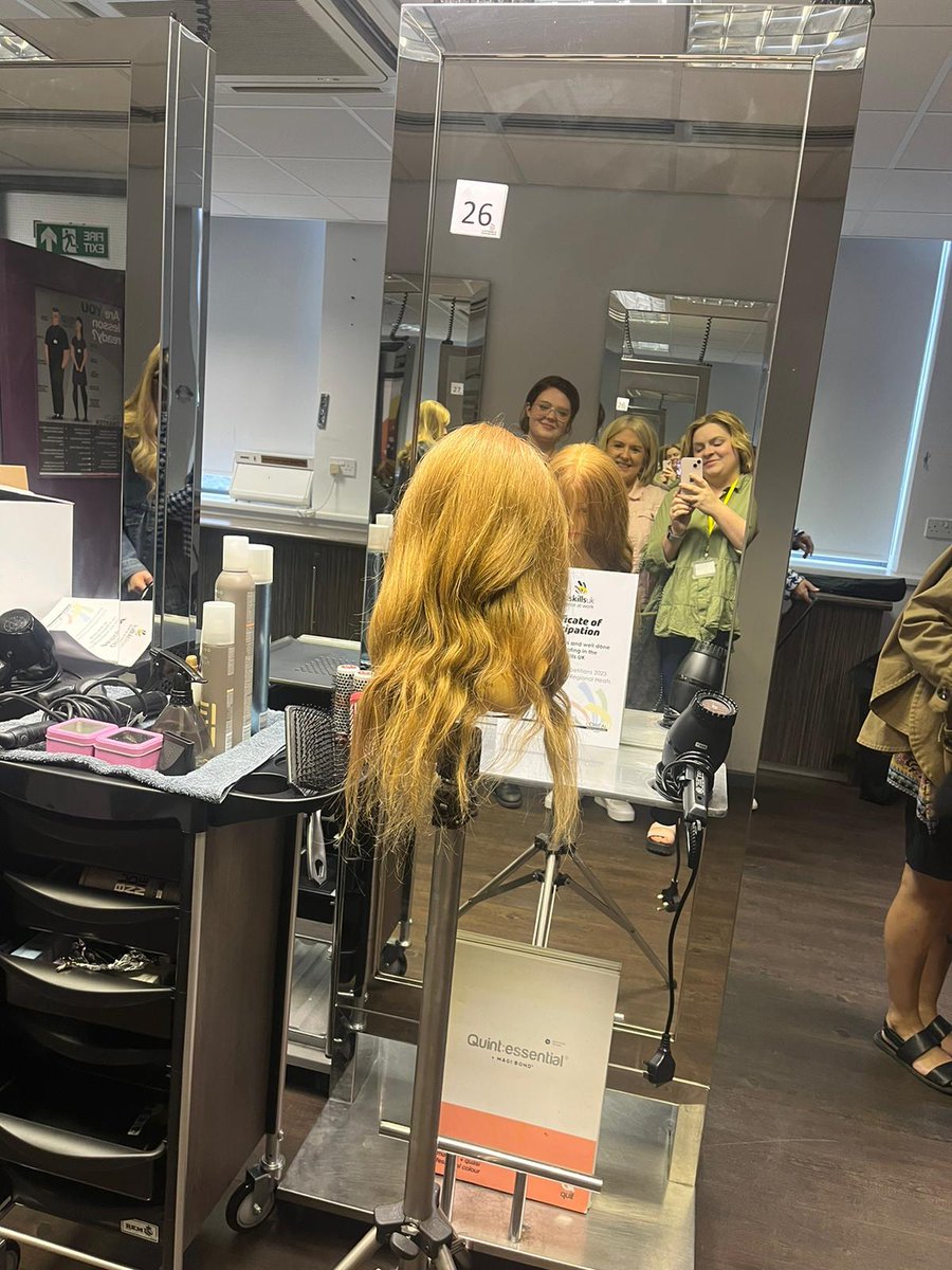 Today Hairdressing student Paige Gannon is competing in the World Skills competition held at Grimsby College!

It’s a great opportunity to show off her amazing skillset and represent #TeamHopwood.

Good luck, Paige – we’re all rooting for you!