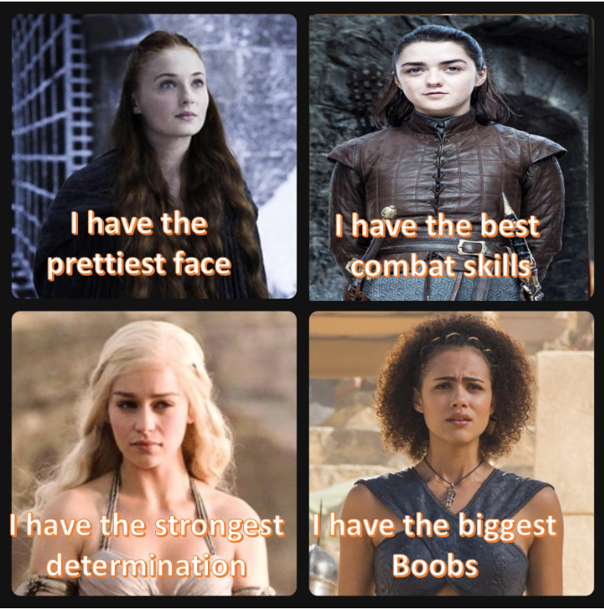 Girls of #GameOfThrones 

Which ones your pick?