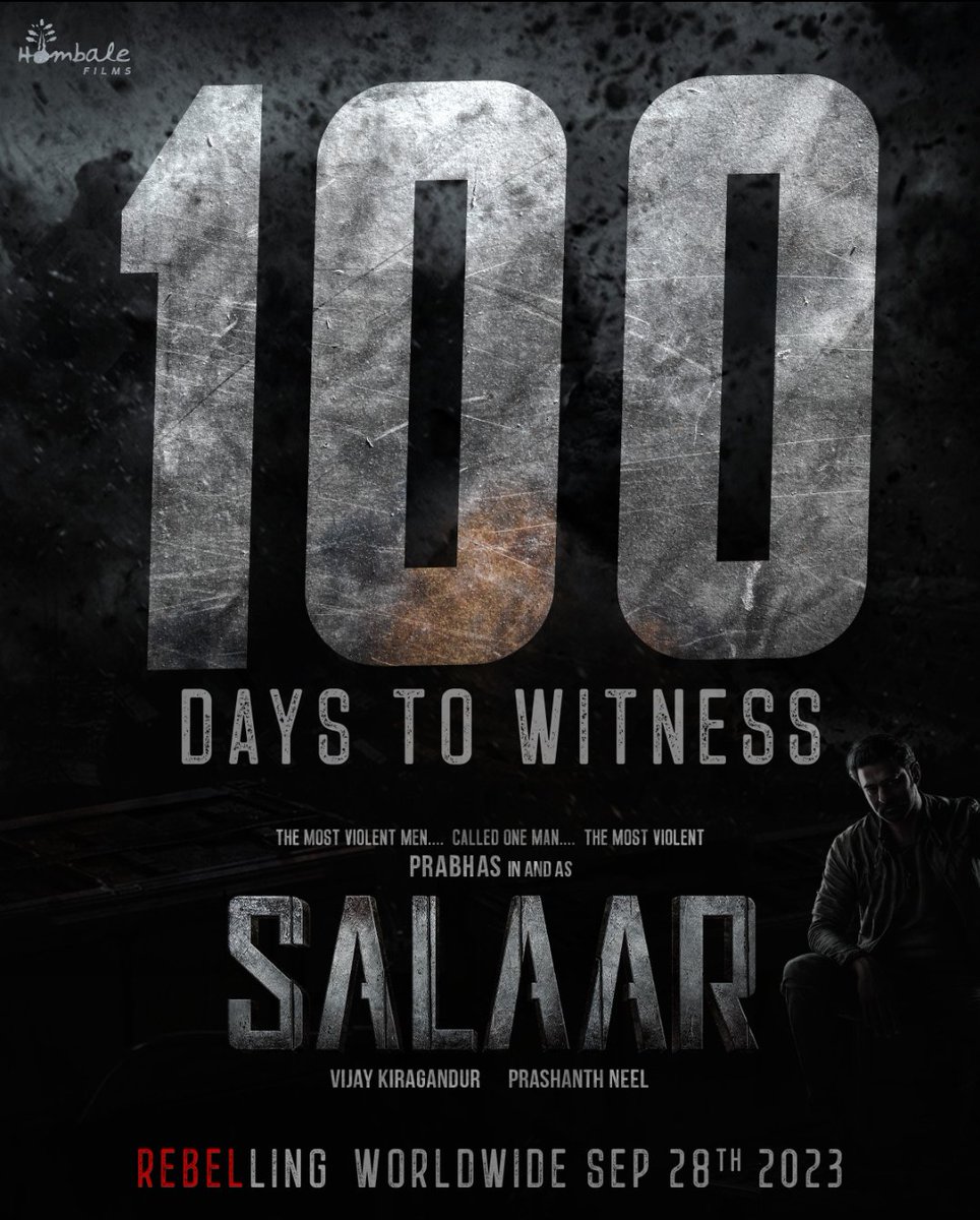 Time to give the world the CPR it needs. Get ready for #Salaar on Sep 28, 2023 🔥

#Prabhas #PrashanthNeel @Prashantneell @hombalefilm__